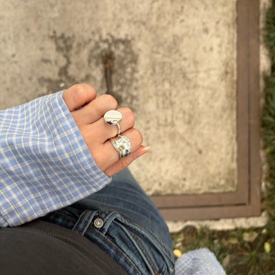 anillo plata 925 de ley ajustable 