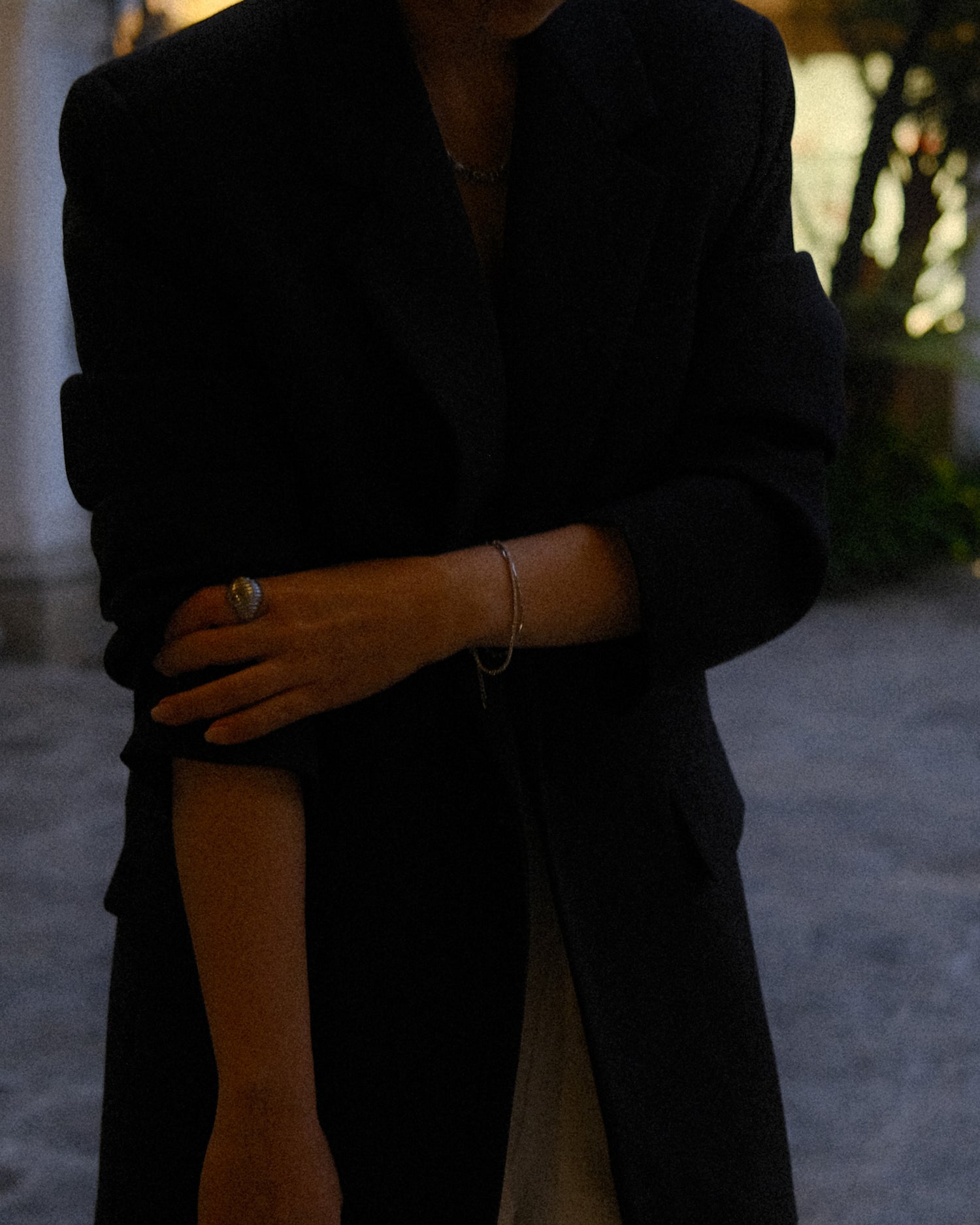 Pulsera de plata 925 con cadena mixta y pavé de cristales