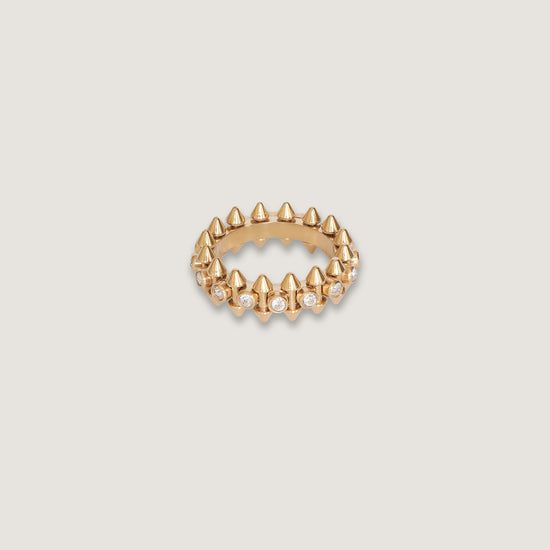 anillo acero inoxidable con zirconias 