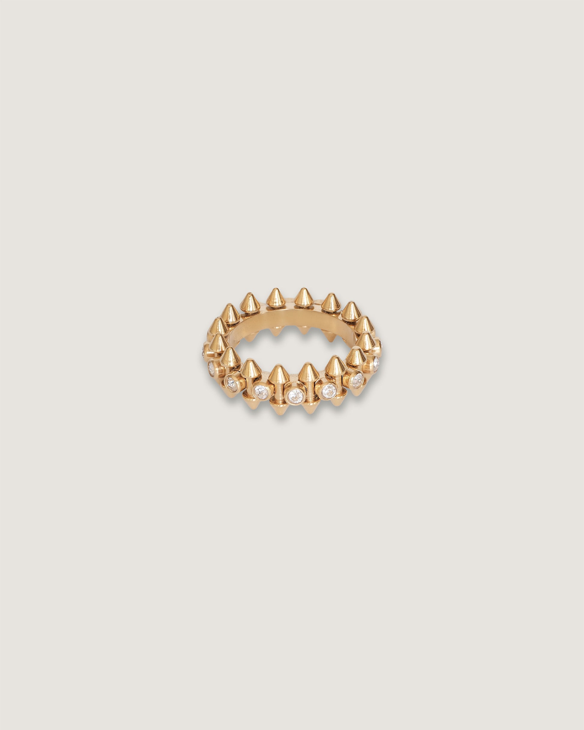 anillo acero inoxidable con zirconias 