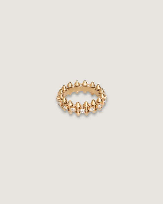 anillo acero inoxidable con zirconias 