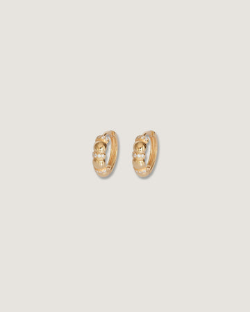 aretes hoops plata 925 baño en oro 18k
