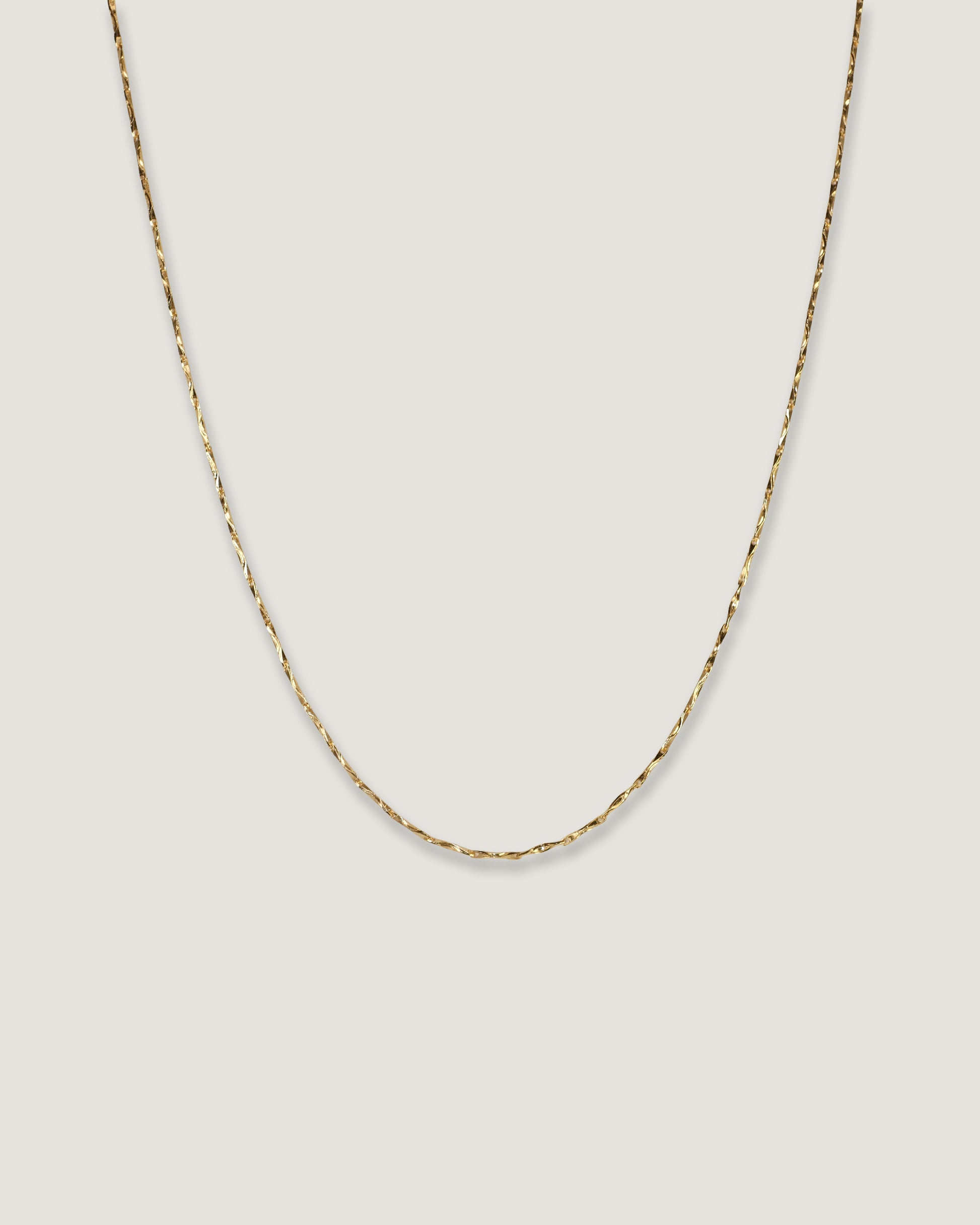 Collar cadena plata 925 pulido baño en oro 18k