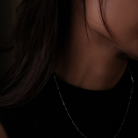 Collar cadena plata 925 pulido baño en rodio