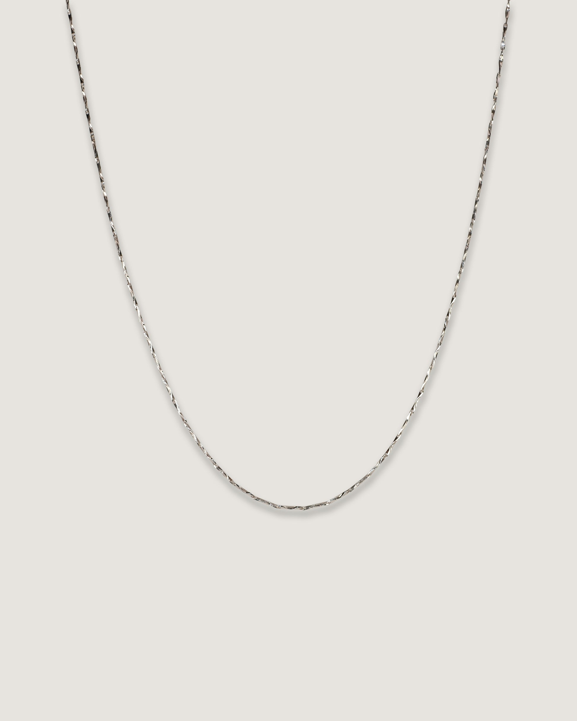 Collar cadena plata 925 pulido baño en rodio