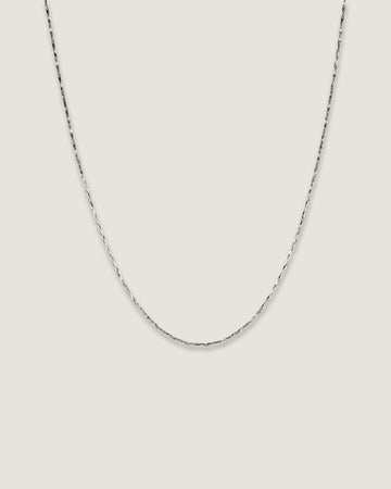 Collar cadena plata 925 pulido baño en rodio