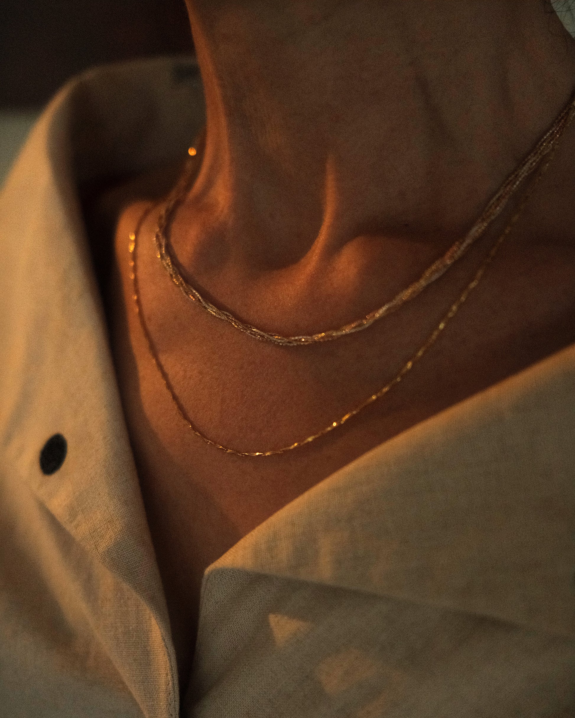 Collar gargantilla plata 925 bańo oro 18K
