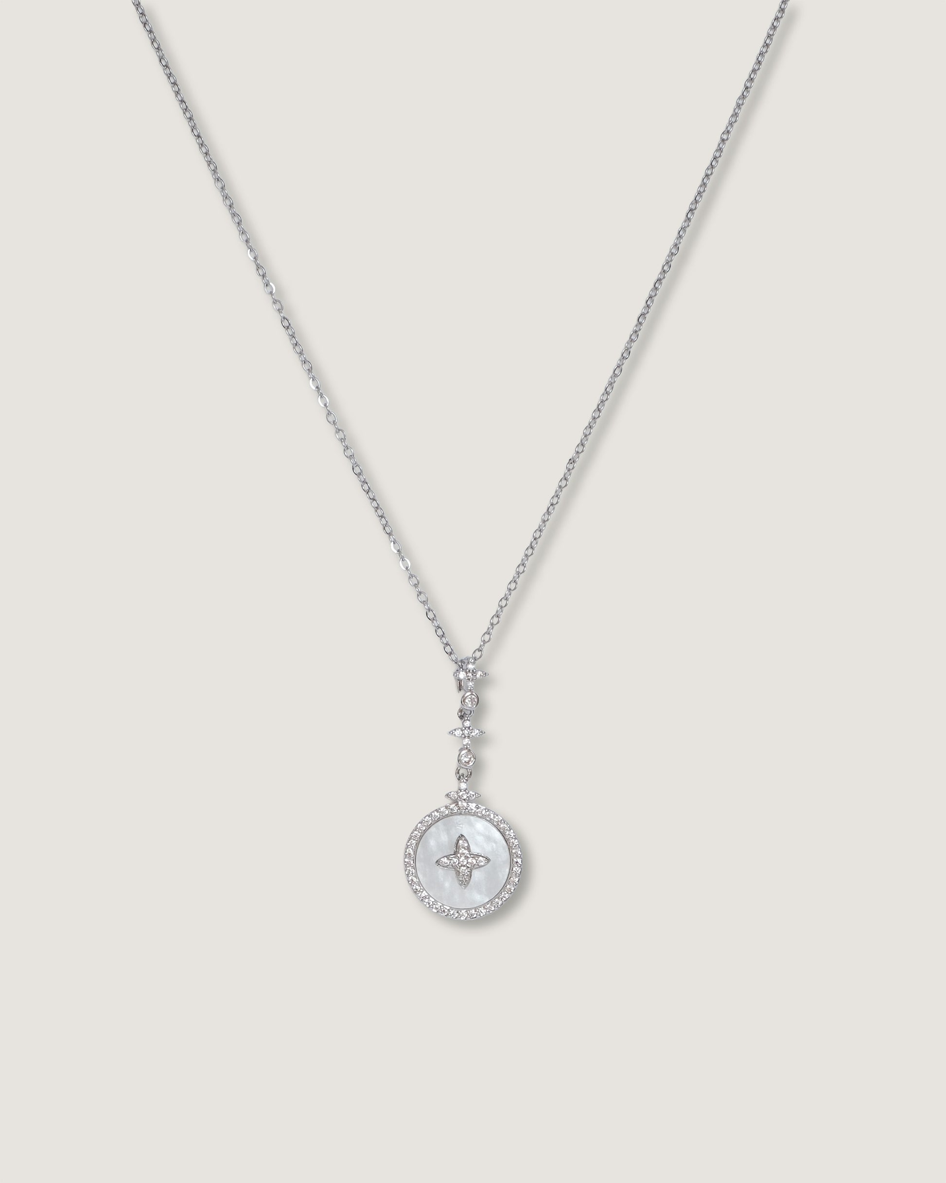 collar acero inoxidable con zirconias