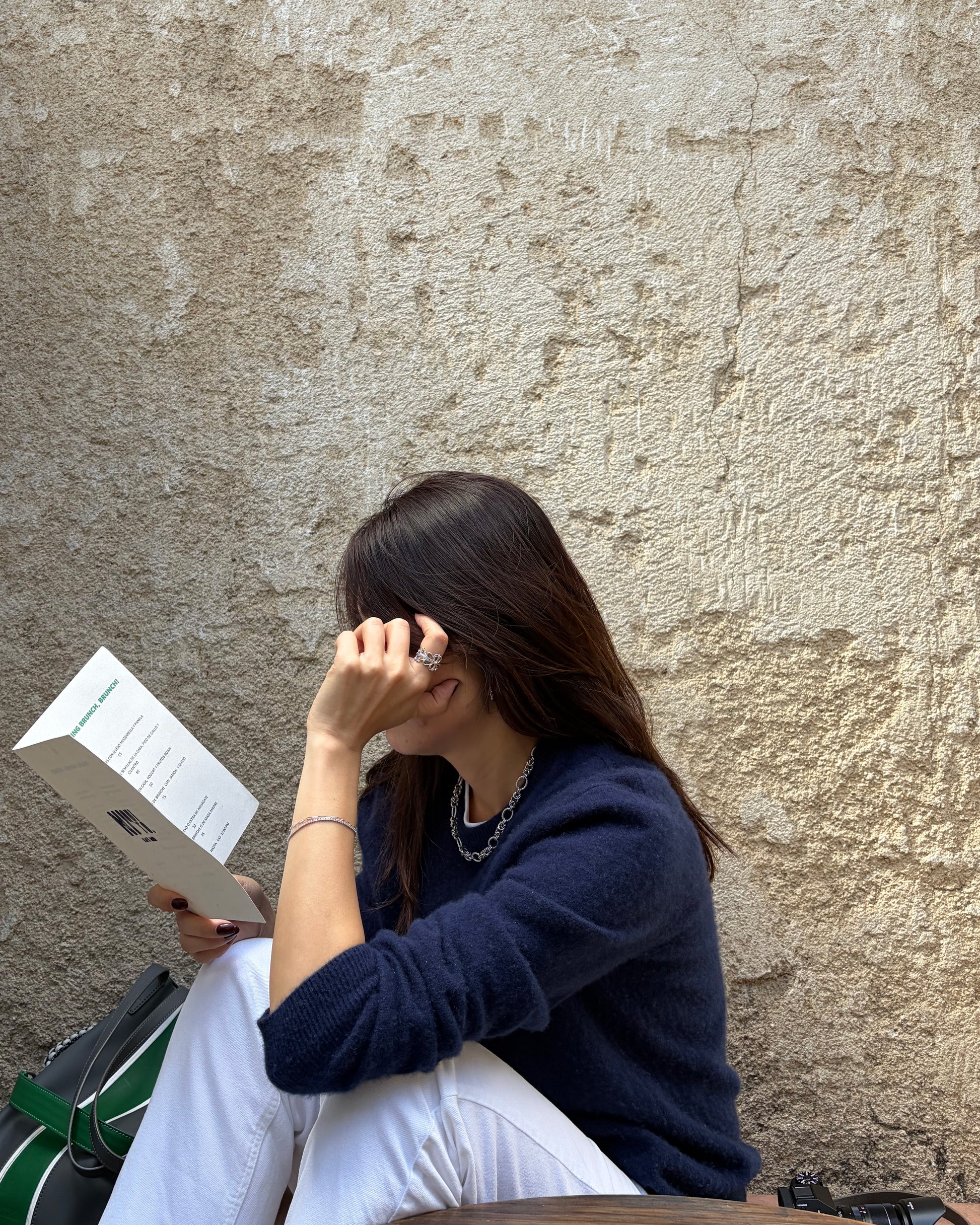 Collar de acero inoxidable estilo chunky con cadena de eslabones grandes