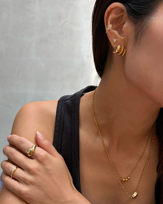 anillo plata 925 de ley ajustable con zirconia pulsera collar acero inoxidable aretes plata 925 con zirconia ear cuff 