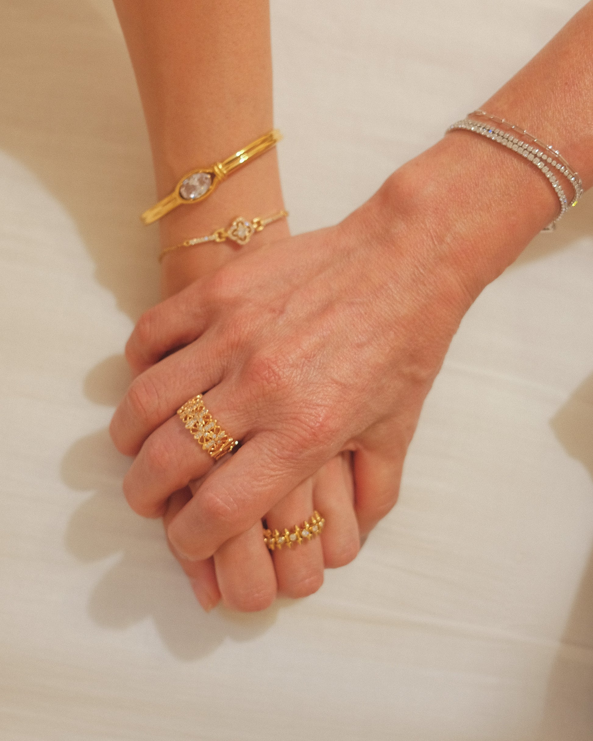Anillos dorados y pulseras plata 925 acero inoxidable