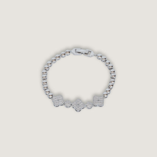 pulsera acero inoxidable y zirconias