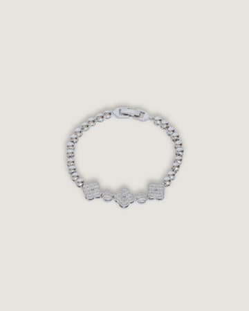 pulsera acero inoxidable y zirconias