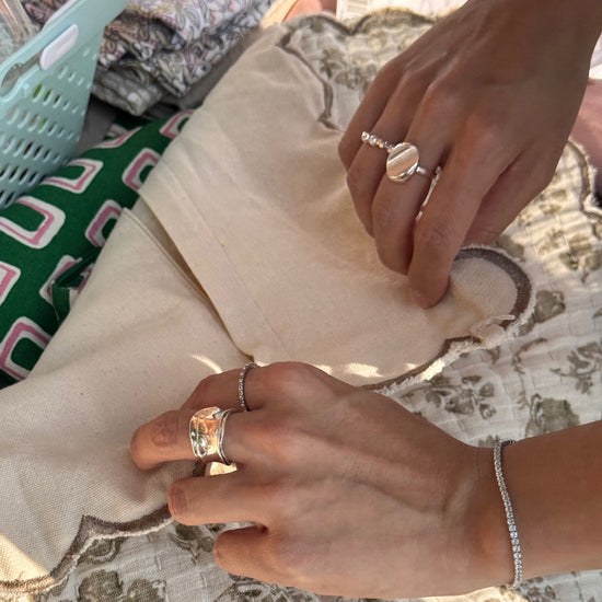 anillo plata 925 de ley ajustable 