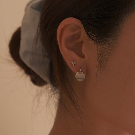 aretes plata 925 con zirconia studs